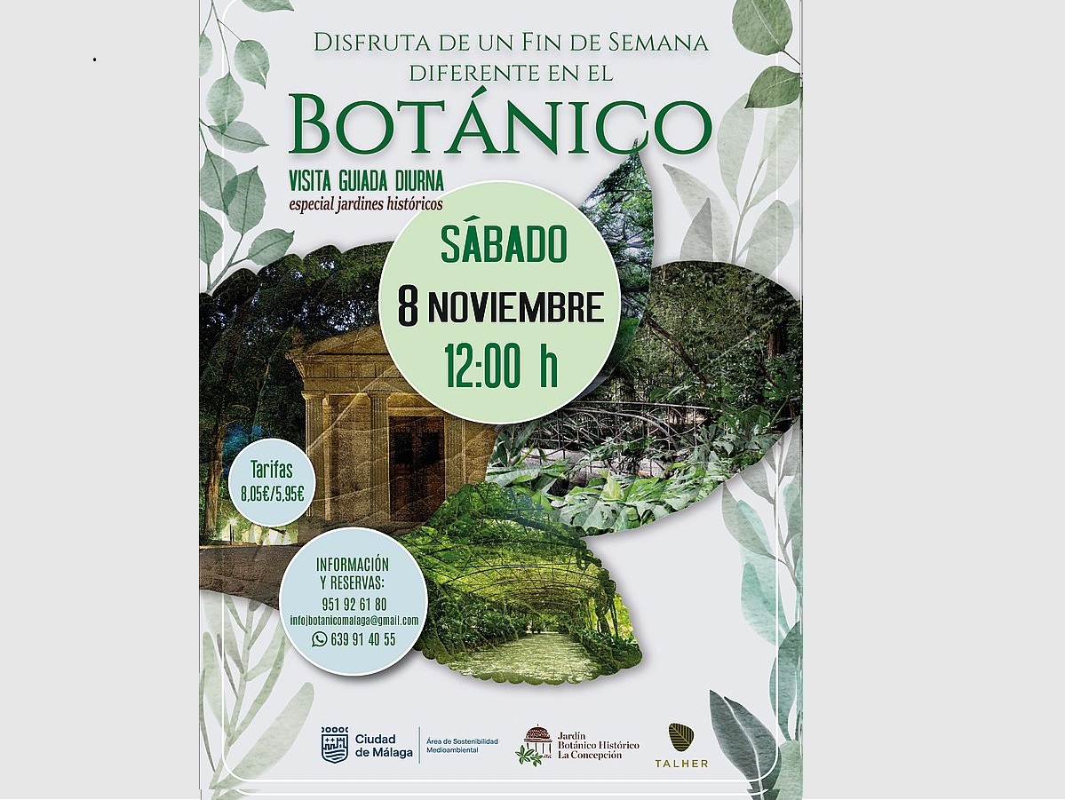 Visita guiada diurna Especial Jardín Histórico en La Concepción