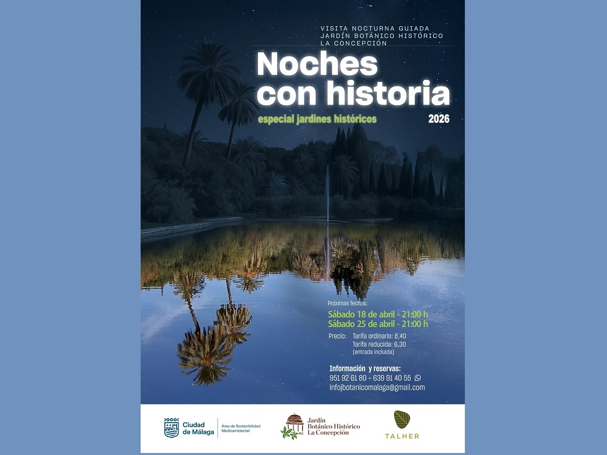 Visitas nocturnas ‘Especial Jardines Históricos’ en La Concepción