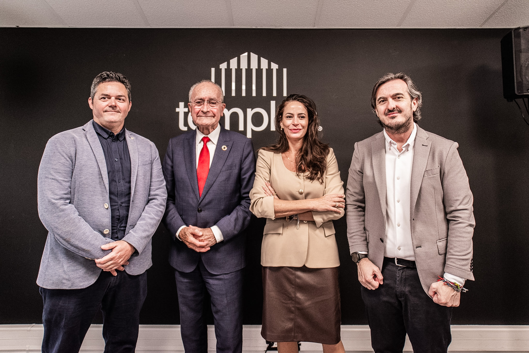 Visita del alcalde de Málaga al centro de datos de Templus