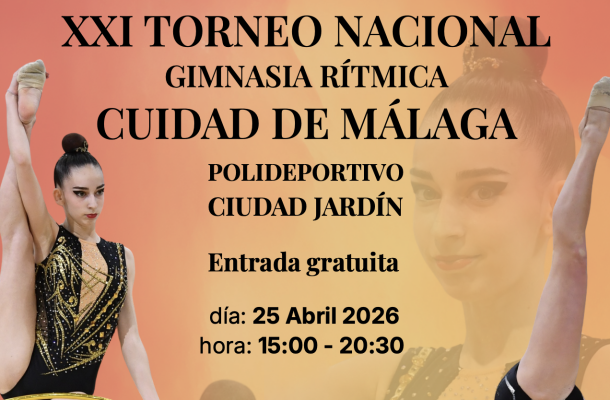 El XXI Torneo Nacional de Gimnasia Rítmica -Ciudad de Málaga Memorial Rafael Masto- reunirá a ...