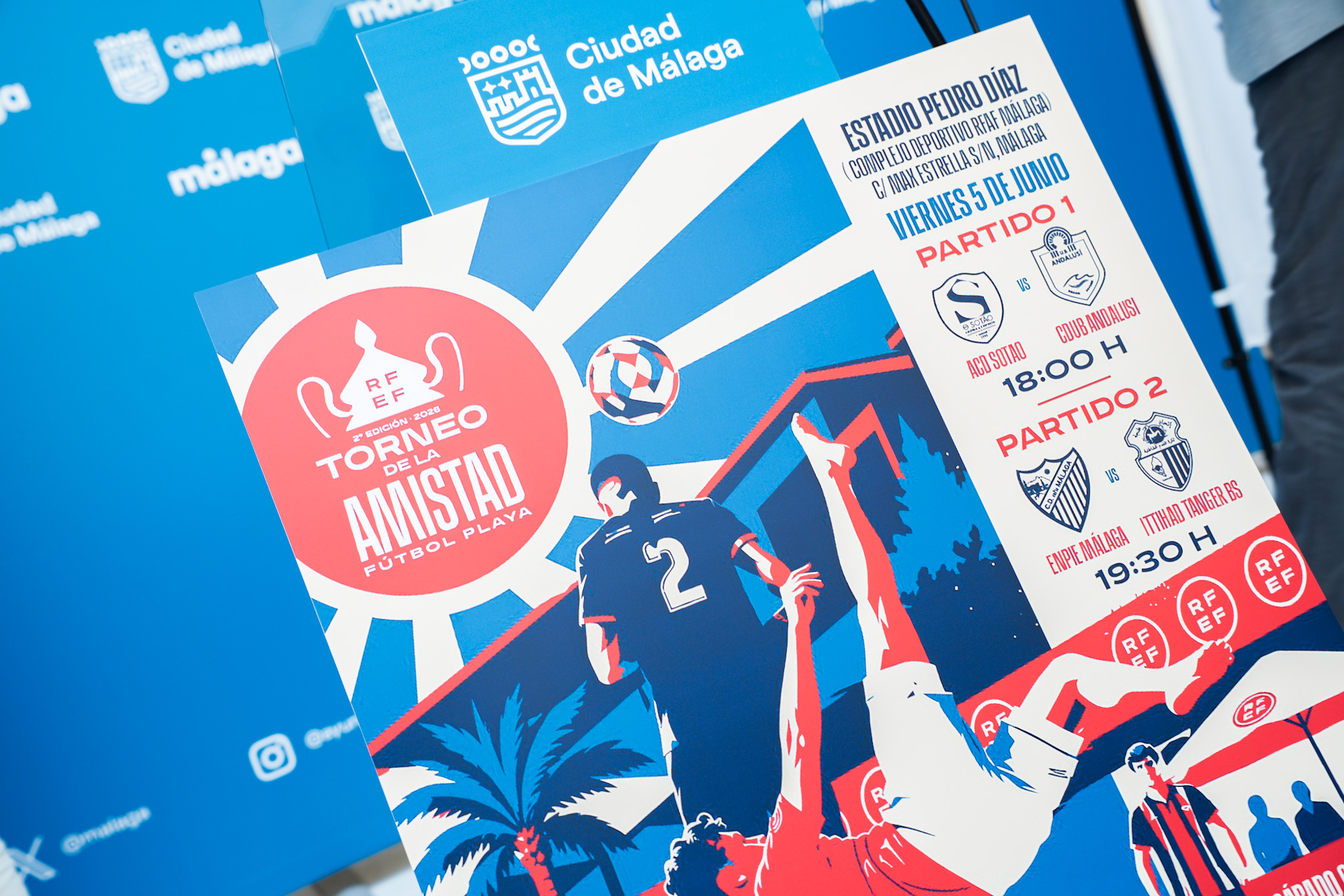 Málaga da la bienvenida al II Torneo de la Amistad de Fútbol Playa