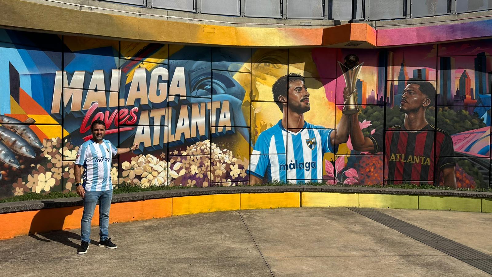 Málaga refuerza su presencia en Estados Unidos con la inauguración del mural ‘Málaga Loves Atlanta’