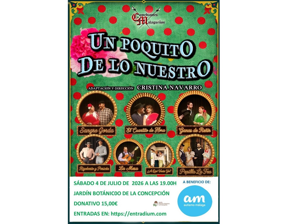 En el Jardín La Concepción: teatro en favor de Asociación Autismo Málaga