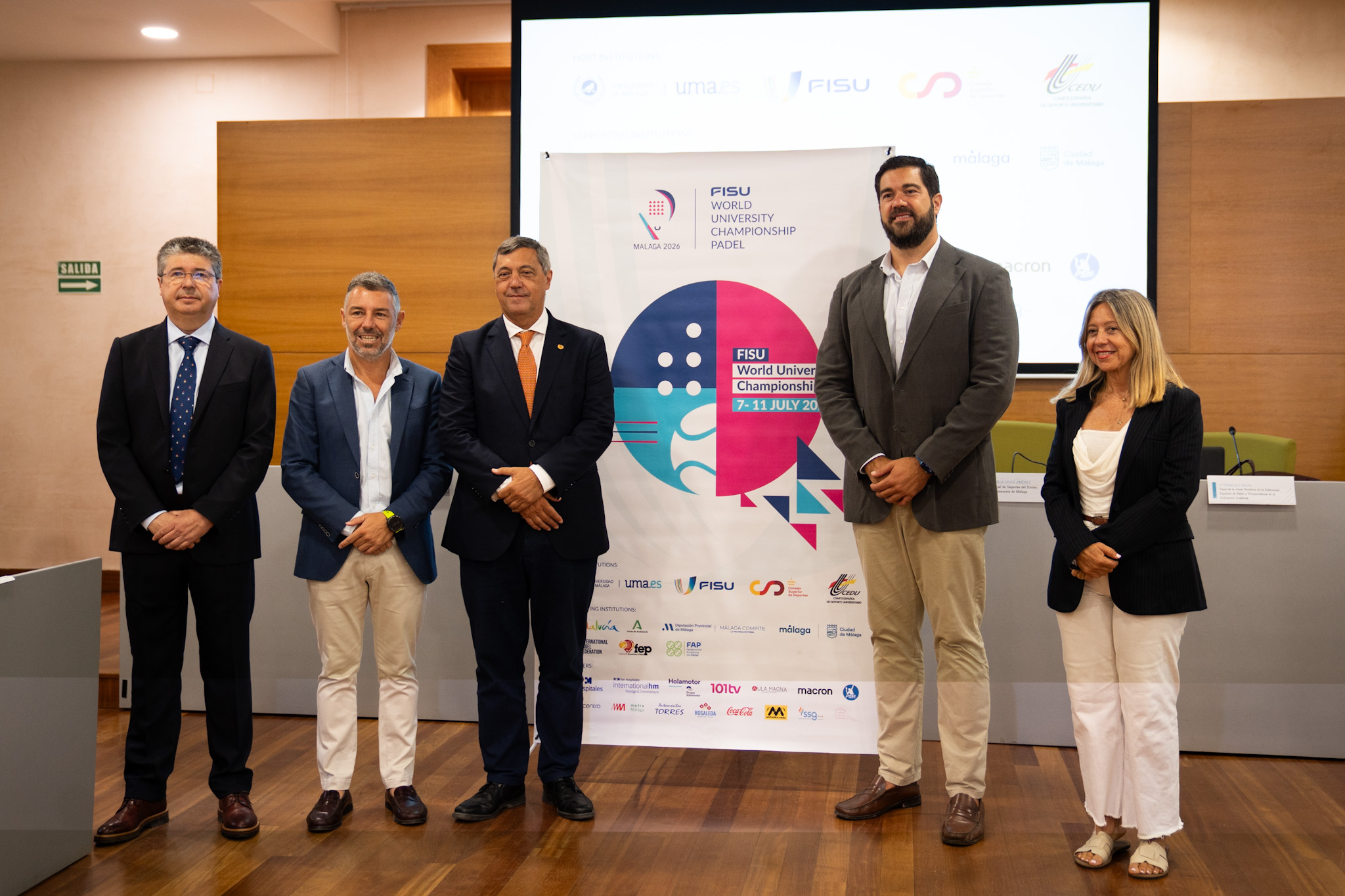 Presentación del ‘FISU World University Championship Padel Málaga 2026