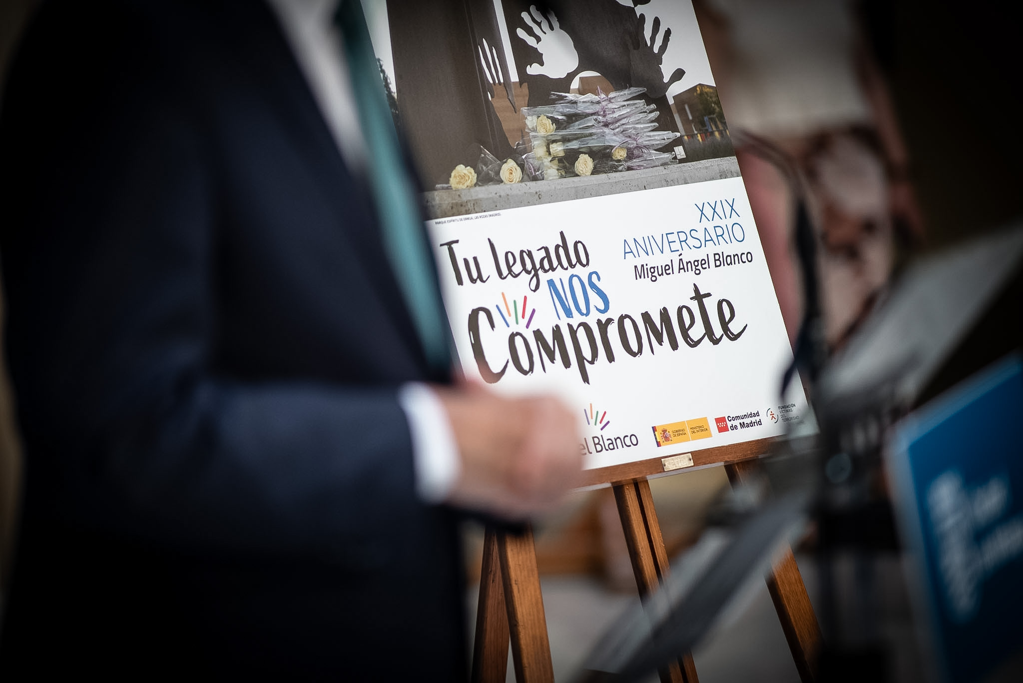 Lectura del manifiesto con motivo del XXIX aniversario del asesinato de Miguel Ángel Blanco
