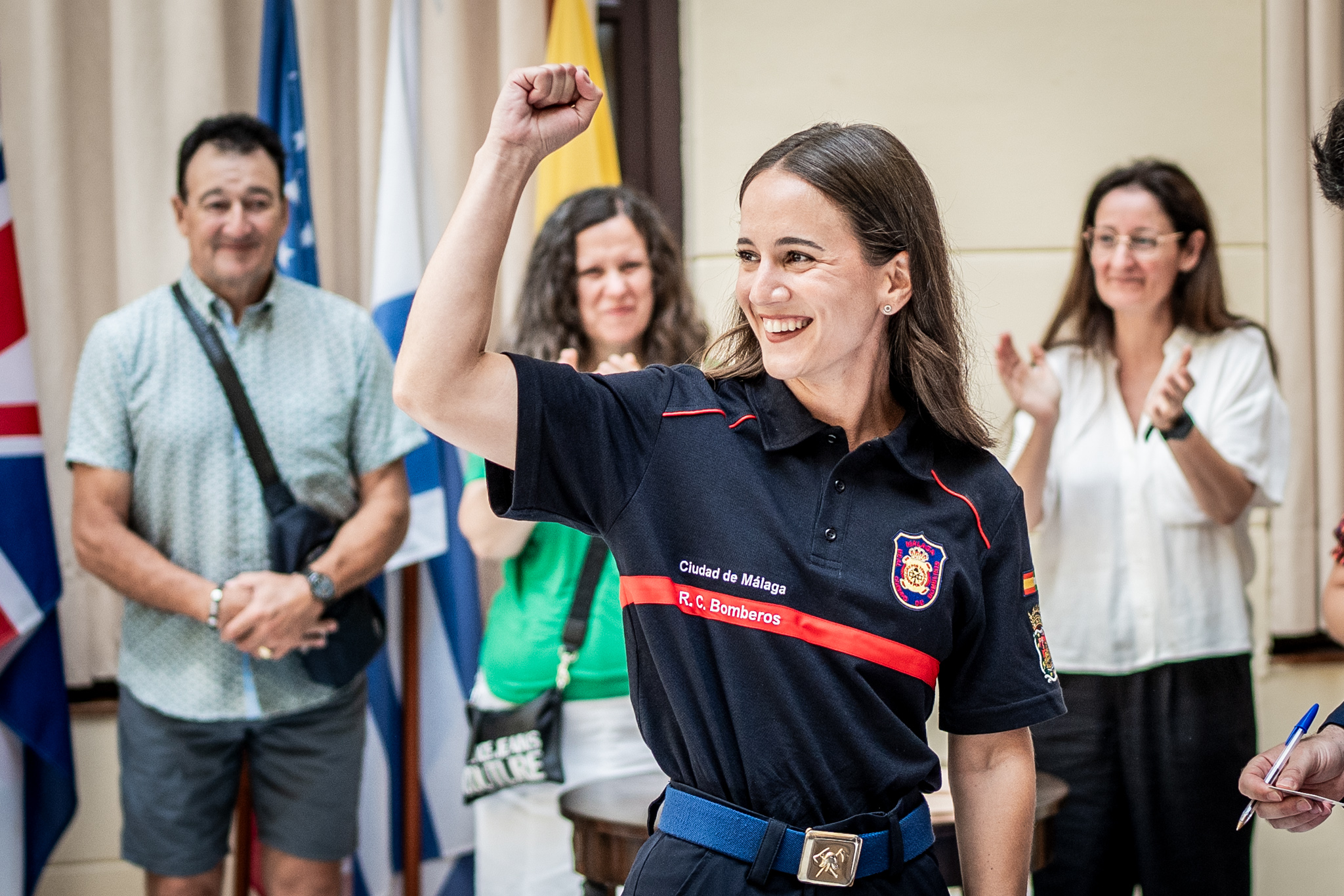 Toma de posesión de 50 funcionarios del Real Cuerpo de Bomberos y 9 técnicos medios diplomados ...