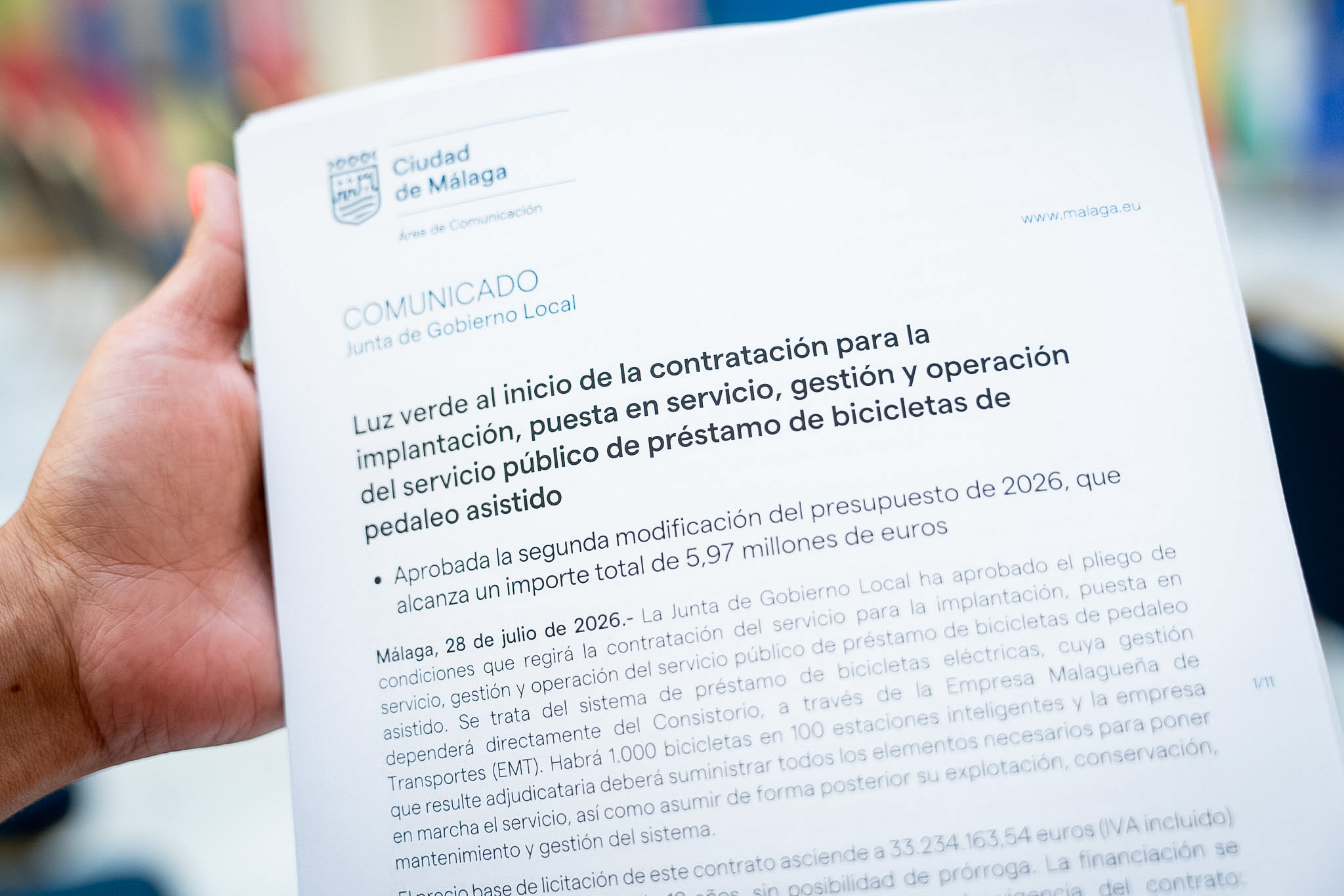 Luz verde al inicio de la contratación para la implantación, puesta en servicio, gestión y ...