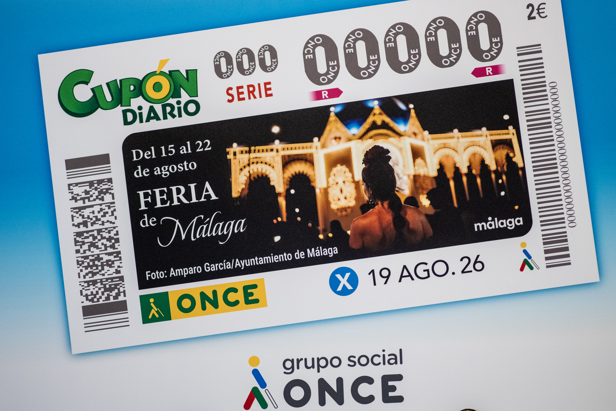 El cupón de la ONCE lleva la Feria de Málaga a toda España