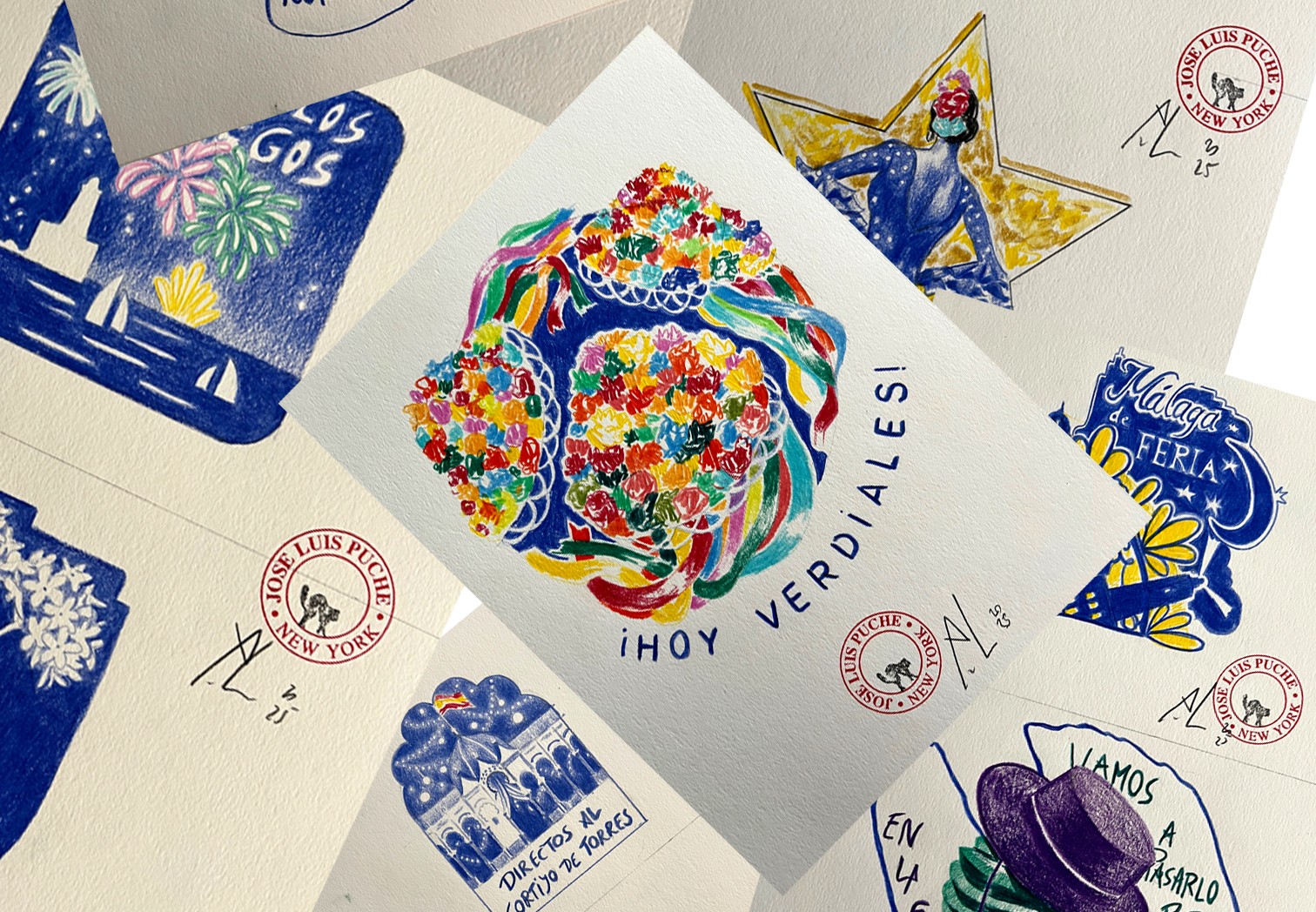 Colección de stickers para la Feria de Málaga