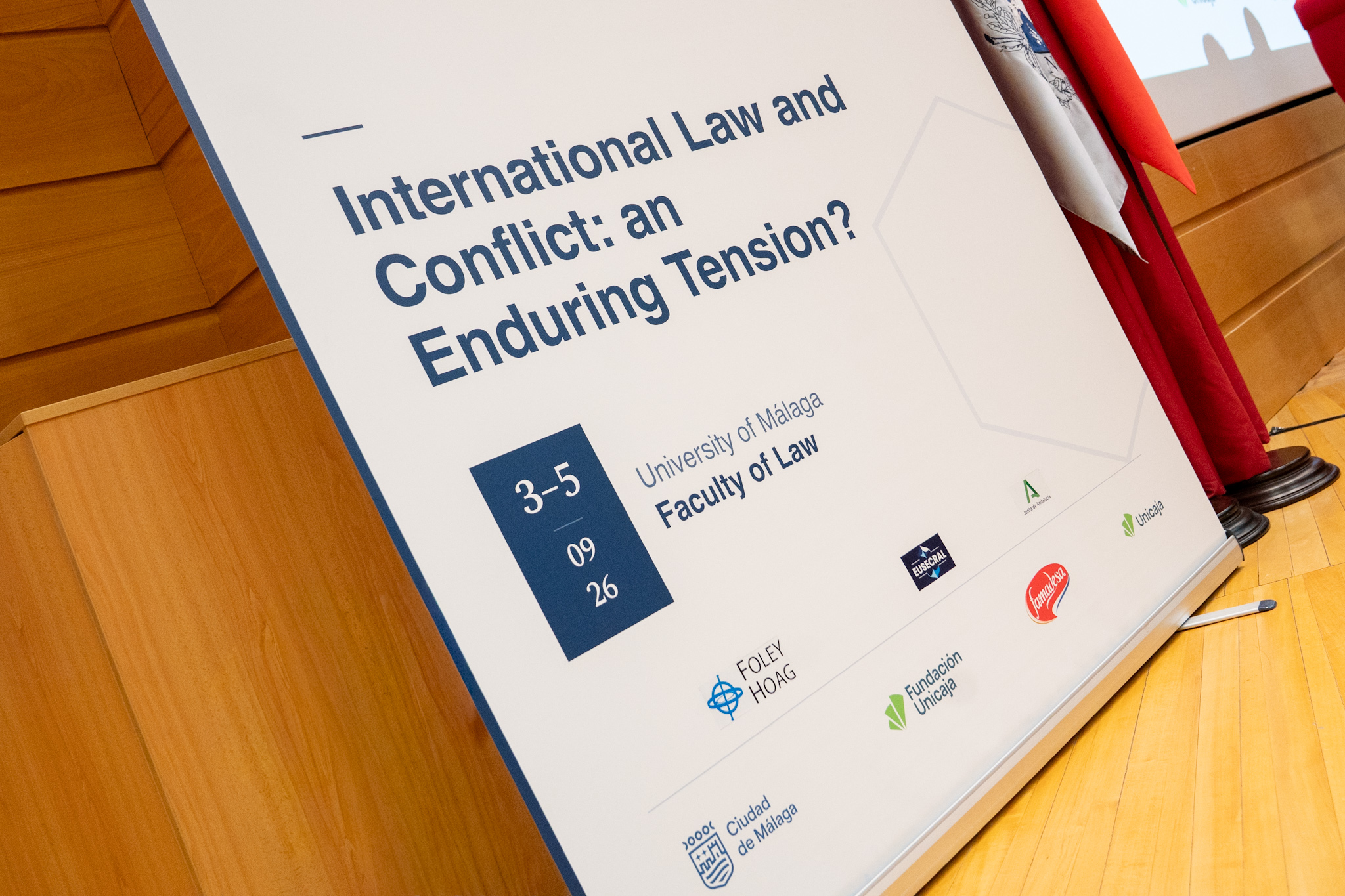 Inauguración de la XXI Conferencia Anual de la Sociedad Europea de Derecho Internacional