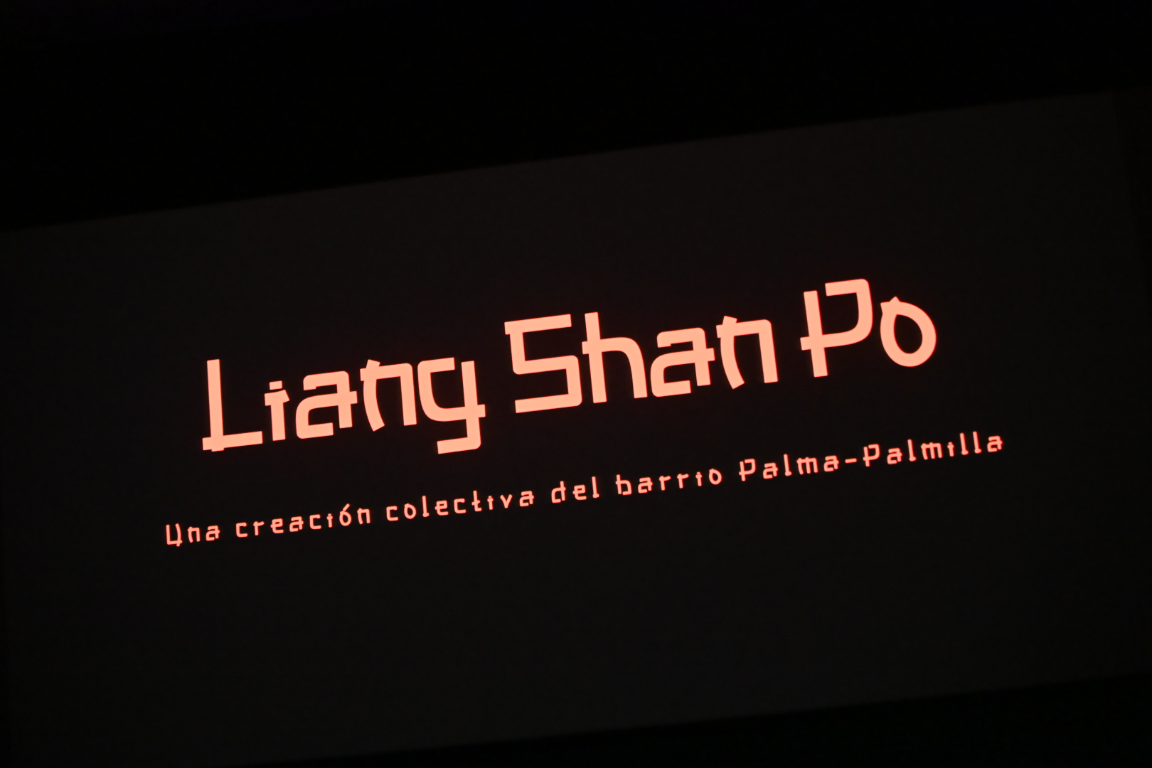 Presentación del making of del cortometraje "Liang Shan Po" rodado con las vecinas de Palma Palmilla
en la II edición de "Acto Reflejo"