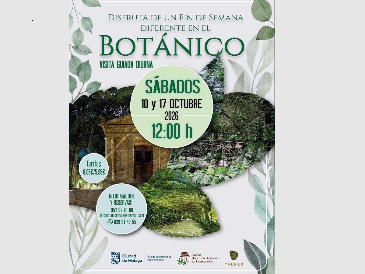 Visitas guiadas diurnas en La Concepción – Paseos con encanto. Octubre 2026