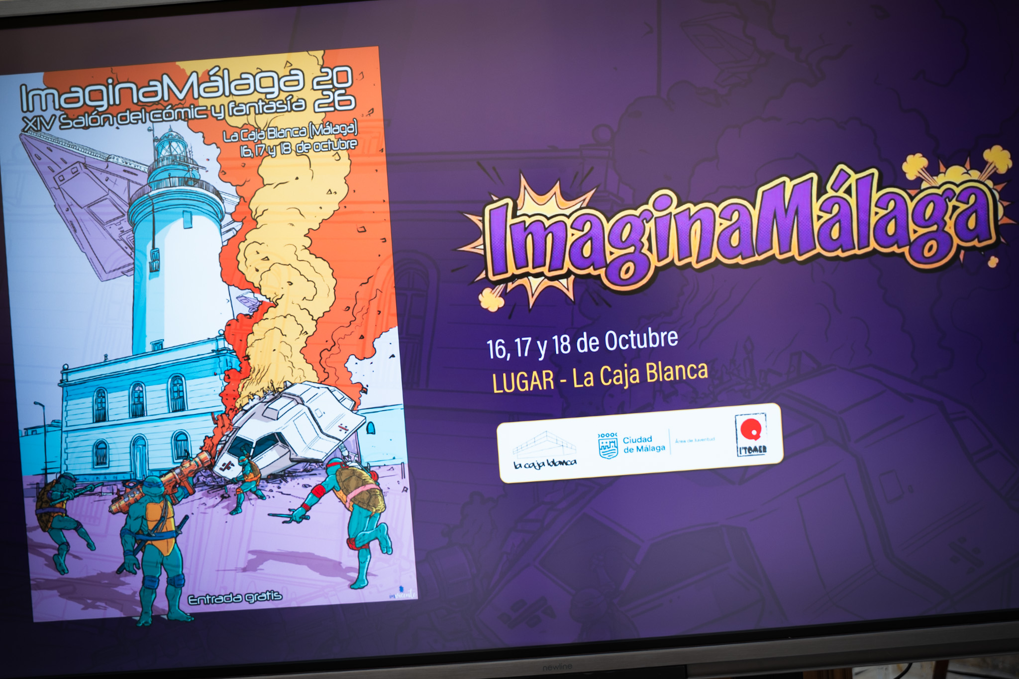 La segunda edición de ‘ImaginaMálaga’ se celebrará del 16 al 18 de octubre en La Caja Blanca con
actividades gratuitas relacionadas con la cultura pop
