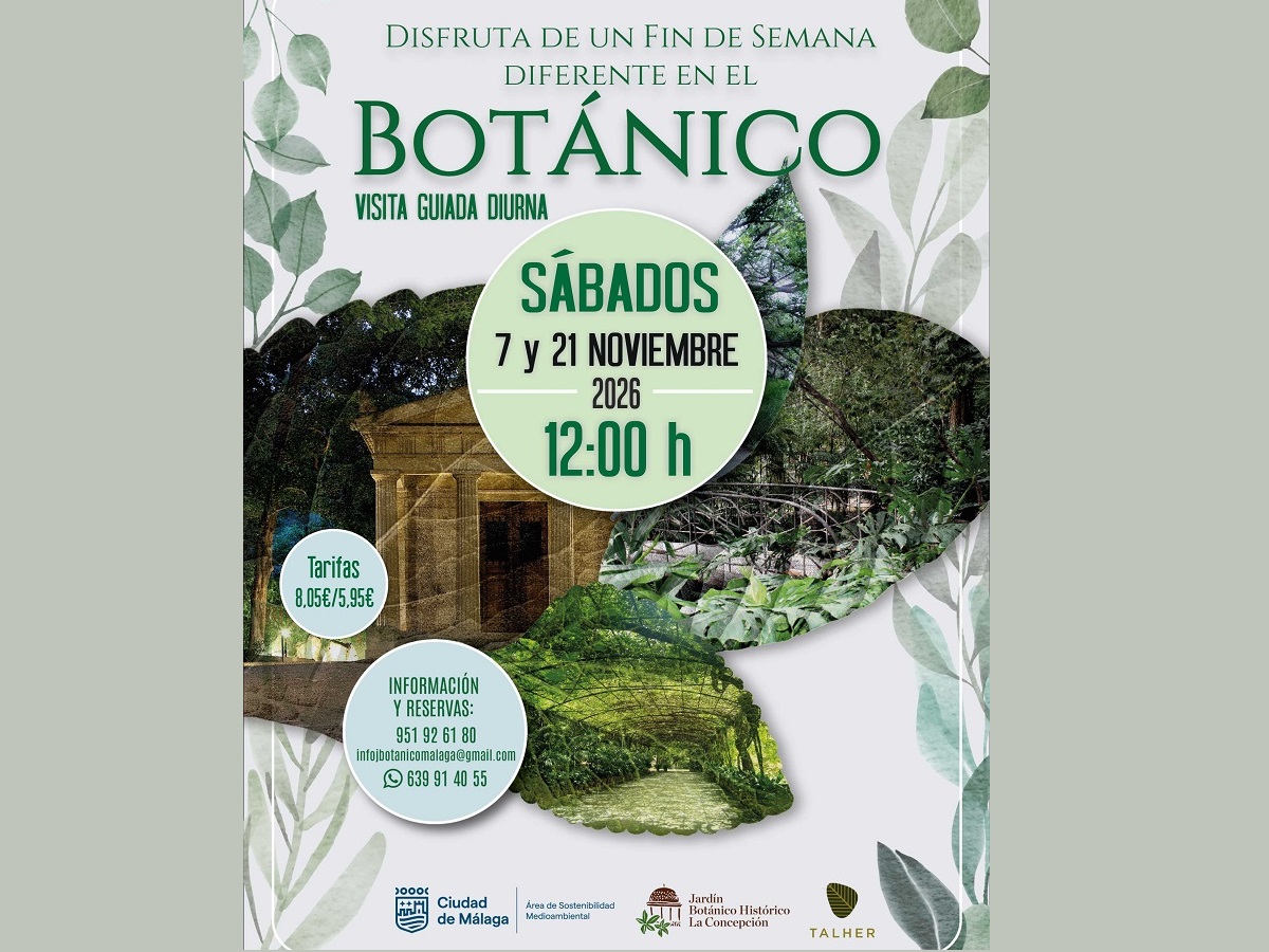Visitas guiadas diurnas en La Concepción – Paseos con encanto. Noviembre 2026